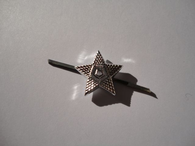 Odznak vojenský-hvězda stříbrná malá velikost
