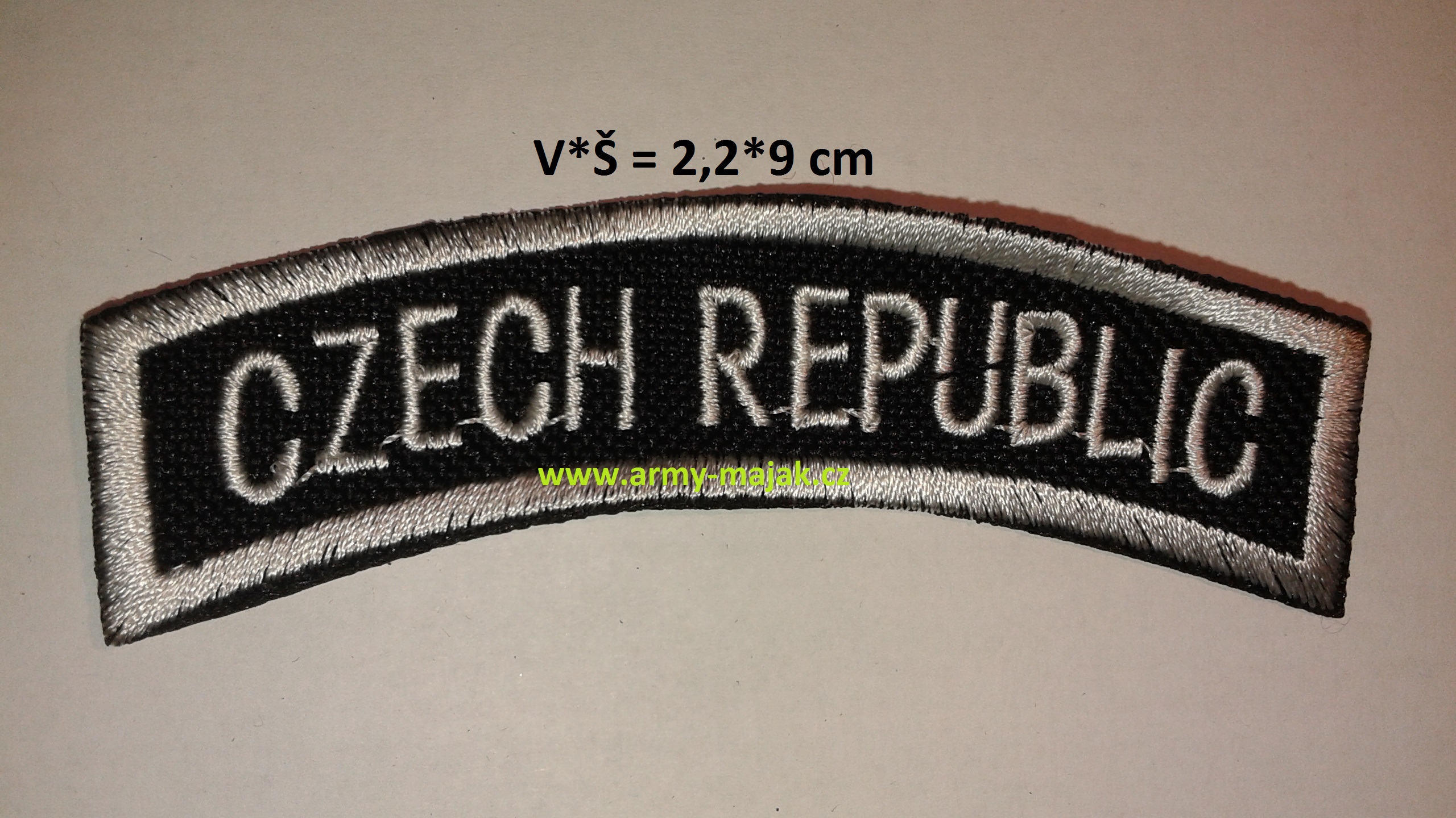 Nápis CZECH REPUBLIC